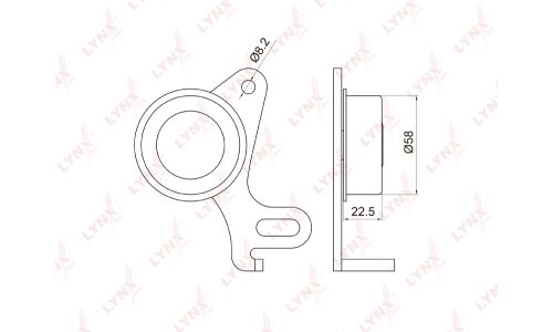 Ролик ремня ГРМ LYNXauto, арт. PB-1031