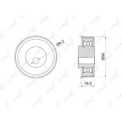Ролик ремня ГРМ LYNXauto натяжной, арт. PB-1037