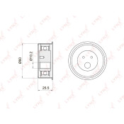 Ролик ремня ГРМ LYNXauto, арт. PB-1038