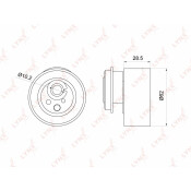 Ролик ремня ГРМ LYNXauto натяжной, арт. PB-1045