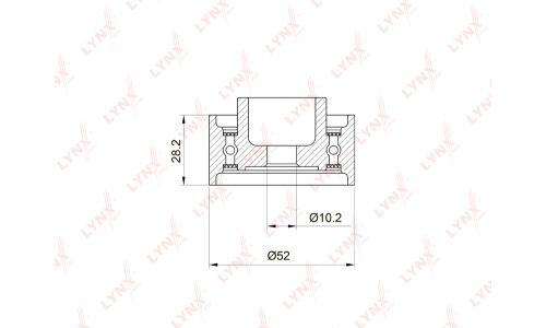 Ролик ремня ГРМ LYNXauto обводной, арт. PB-3021
