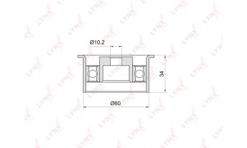 Ролик ремня ГРМ LYNXauto, арт. PB-3032