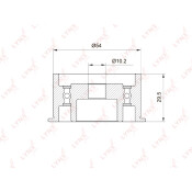Ролик ремня ГРМ LYNXauto, арт. PB-3040