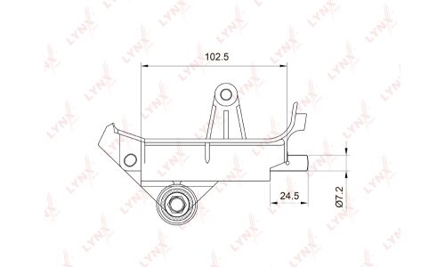 Натяжитель ремня ГРМ LYNXauto, арт. PT-1001