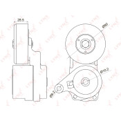 Натяжитель ремня навесного оборудования LYNXauto, арт. PT-3024