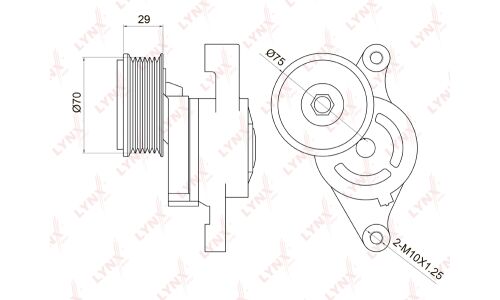 Натяжитель ремня навесного оборудования LYNXauto, арт. PT-3025