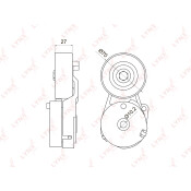 Натяжитель ремня навесного оборудования LYNXauto, арт. PT-3029