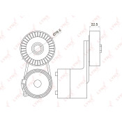 Натяжитель ремня навесного оборудования LYNXauto, арт. PT-3032