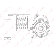 Натяжитель ремня навесного оборудования LYNXauto, арт. PT-3038
