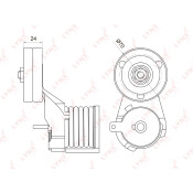 Натяжитель ремня навесного оборудования LYNXauto, арт. PT-3040