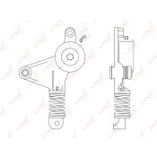 Натяжитель ремня навесного оборудования LYNXauto, арт. PT-3045
