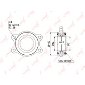 Ступица колеса LYNXauto, арт. WB-1002
