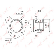 Ступица колеса LYNXauto, арт. WB-1012