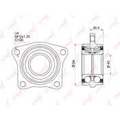 Ступица колеса LYNXauto, арт. WB-1018