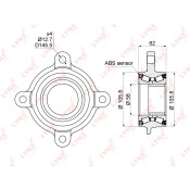 Ступица колеса LYNXauto, арт. WB-1026