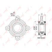 Ступица колеса LYNXauto, арт. WB-1028