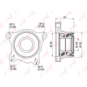 Ступица колеса LYNXauto, арт. WB-1029