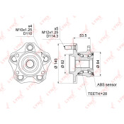 Ступица колеса LYNXauto, арт. WH-1037
