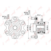Ступица колеса LYNXauto, арт. WH-1121