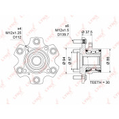 Ступица колеса LYNXauto, арт. WH-1177