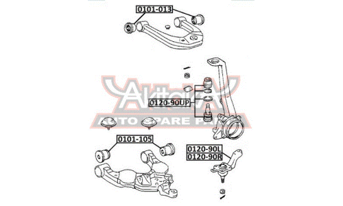Сайлентблок Asva, арт. 0101-013
