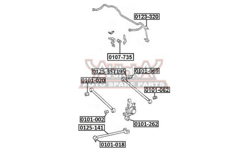 Сайлентблок Asva, арт. 0101-020