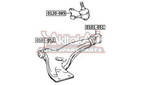 Сайлентблок Asva, арт. 0101-051