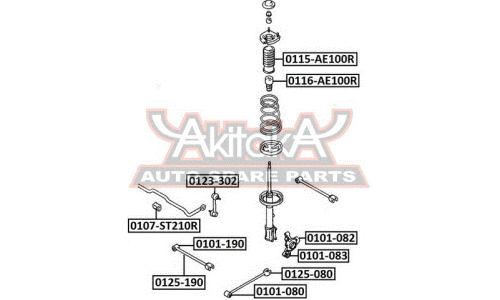 Сайлентблок Asva, арт. 0101-080