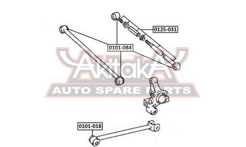 Сайлентблок Asva, арт. 0101-084