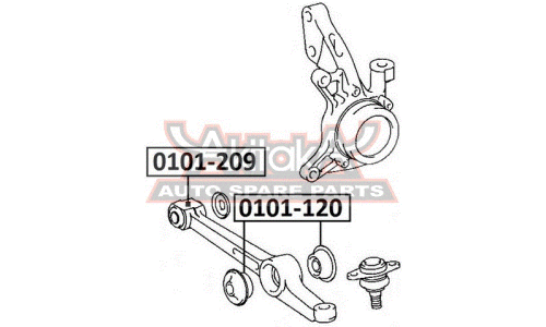 Сайлентблок Asva, арт. 0101-120