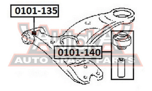 Сайлентблок Asva, арт. 0101-135