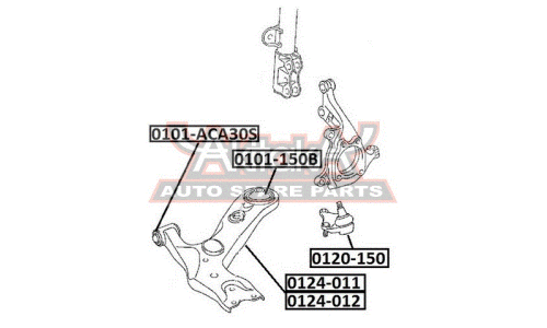 Сайлентблок Asva, арт. 0101-150B