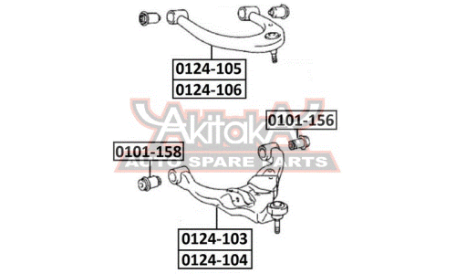 Сайлентблок Asva, арт. 0101-156