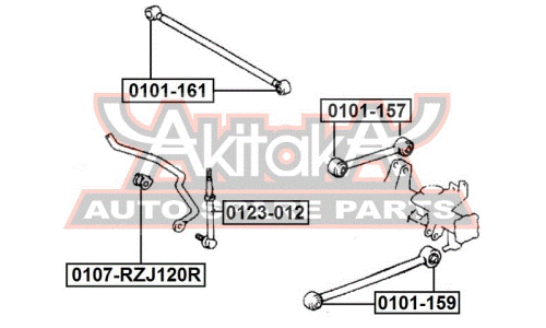 Сайлентблок Asva, арт. 0101-157