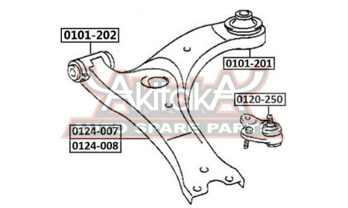 Сайлентблок Asva, арт. 0101-202