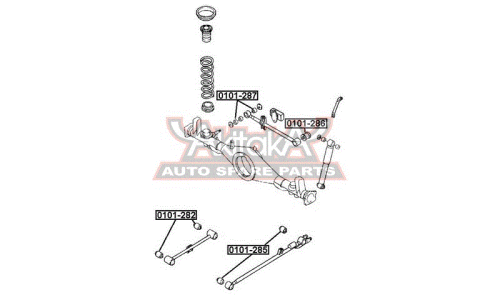 Сайлентблок Asva, арт. 0101-286