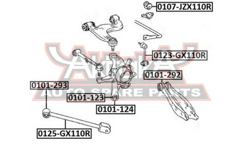 Сайлентблок Asva, арт. 0101-292