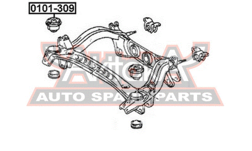 Сайлентблок Asva, арт. 0101-309