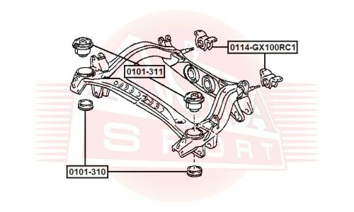 Сайлентблок Asva, арт. 0101-311