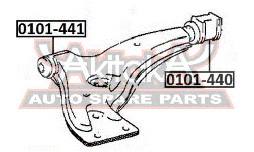 Сайлентблок Asva, арт. 0101-440
