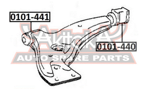 Сайлентблок Asva, арт. 0101-441