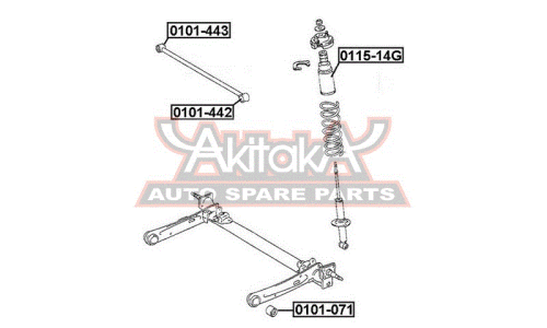 Сайлентблок Asva, арт. 0101-442
