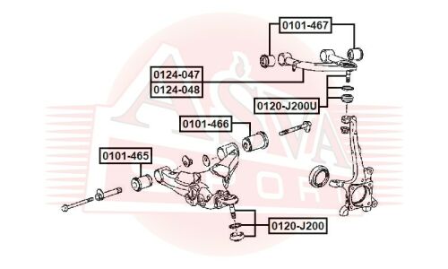 Сайлентблок Asva, арт. 0101-465