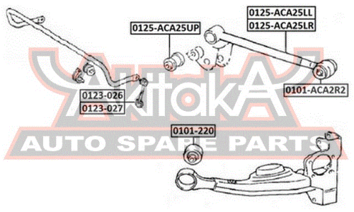 Сайлентблок Asva, арт. 0101-ACA2R2