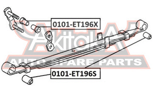 Сайлентблок Asva, арт. 0101-ET196S