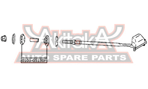 Втулка подвески Asva, арт. 0103-GS130F