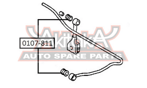 Втулка стойки стабилизатора Asva, передняя, арт. 0107-811