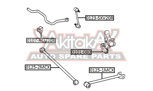 Втулка Asva, арт. 0107-ACU20R