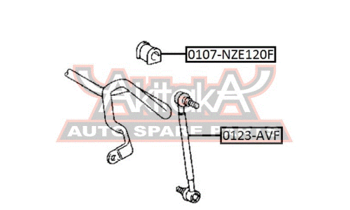 Втулка стабилизатора Asva, арт. 0107-NZE120F