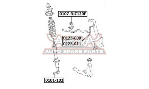 Втулка Asva, арт. 0107-RZJ120F